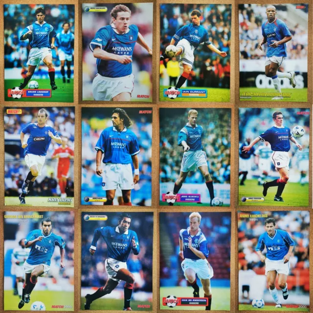 Match Football Magazine Player Pictures Glasgow Rangers - Various Players