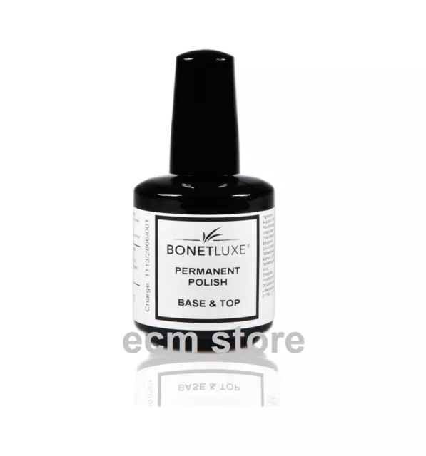 BONETLUXE permanent polish Base and Top vernis ongles semi permanent 15 ml /EBQC