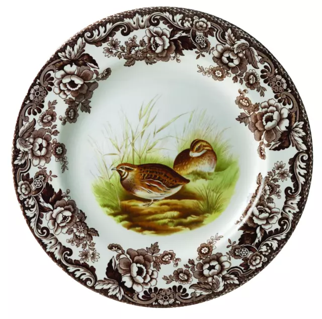 Spode Woodland Salad Plate 8 Inch (Quail)
