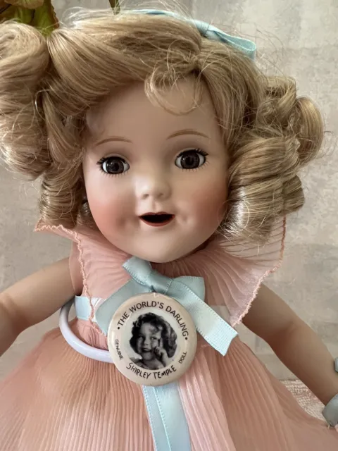 Vintage Shirley Temple Danbury Mint Original Porcelain Doll