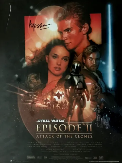 Star Wars, Attack of the Clones.  Film poster - signed by Queen Jamilla 