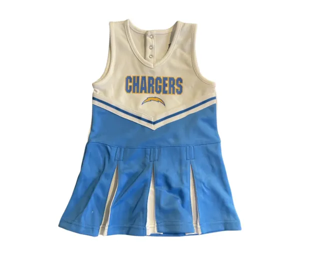 NWT Los Angeles San Diego Chargers NFL Cheerleader Toddler Dress Outfit Size 4T