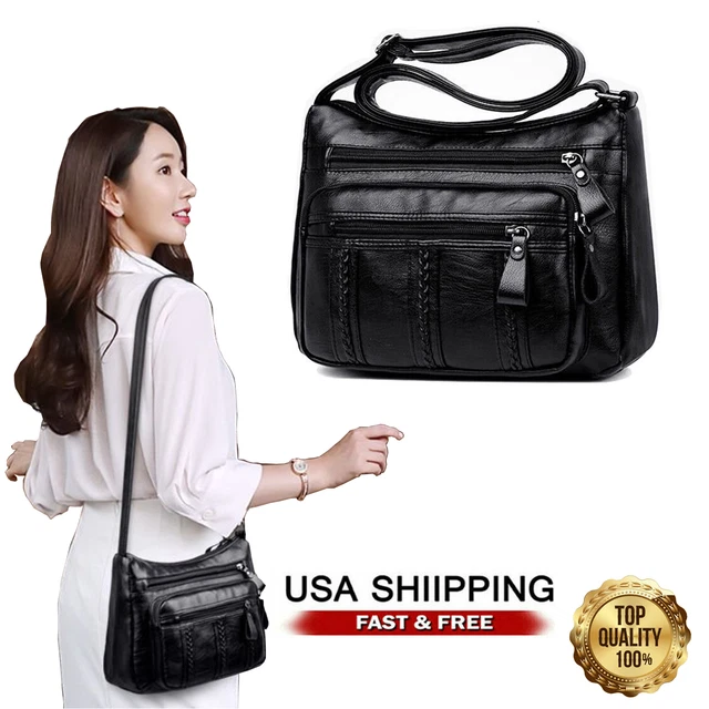 Womens Shoulder Handbag Cross Body Pouch Large Bag Cell Phone Purse Wallet Case