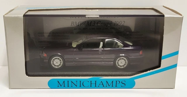 Miniature BMW E36 Coupé M3 Daytona Violet 1994 Collection Solido