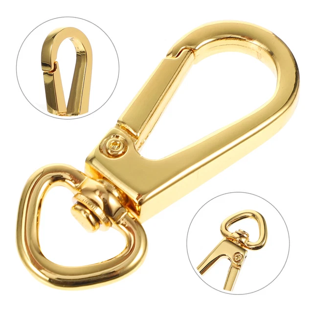10 PCS Bag Keychain Snap Hook Mini Lobster Claw Clasp Golden Metal