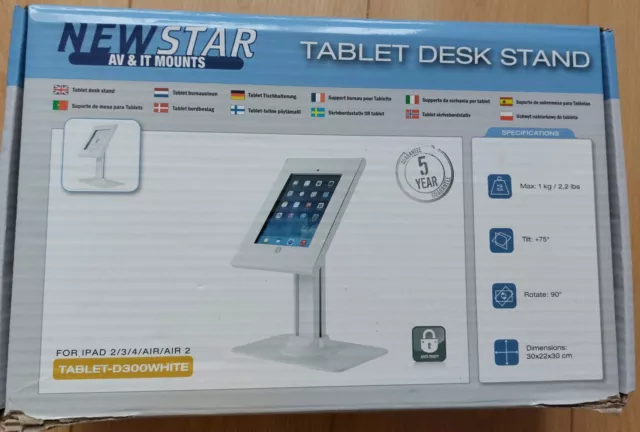 NewStar TABLET-D300WHITE Tablet Desk Stand