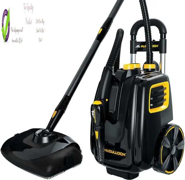 Mcculloch Mc1385 Deluxe Canister Steam Cleaner With 23 Accessories, Chemical-Fre