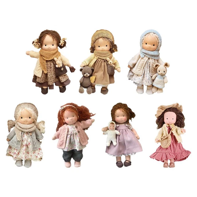 Handmade Waldorf Dolls Toys ,Knitted Doll Handmade Plush Doll Kid Christmas Gift