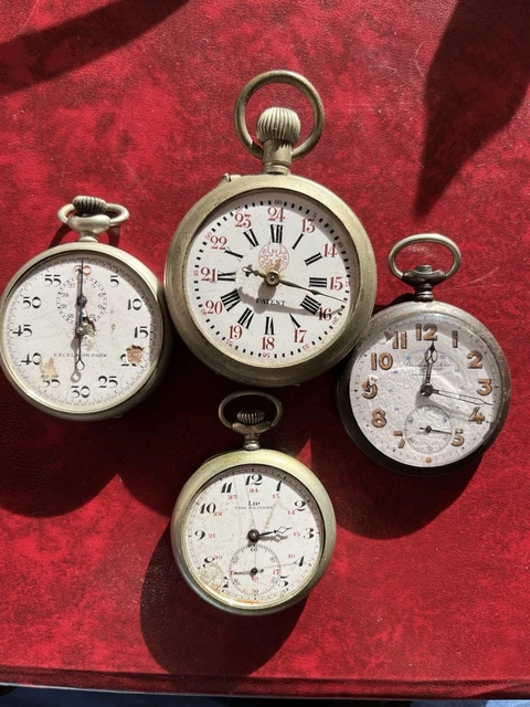 Montre à Gousset ENIGMA Années 1920 Balancier Cassé - Pour Pièces/restauration