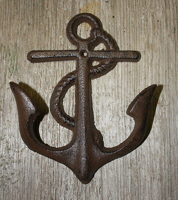 Cast Iron Nautical Anchor Towl, Coat Hooks, Hat Hook, Key Rack