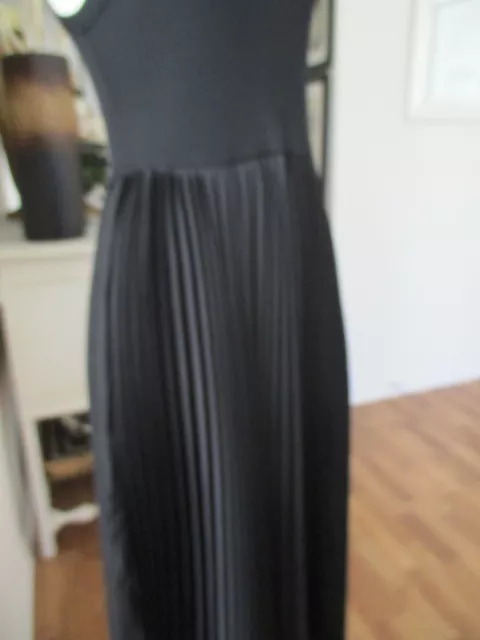 BAR III BLACK satin look pleated skirt dress with tank top portion NWT ...