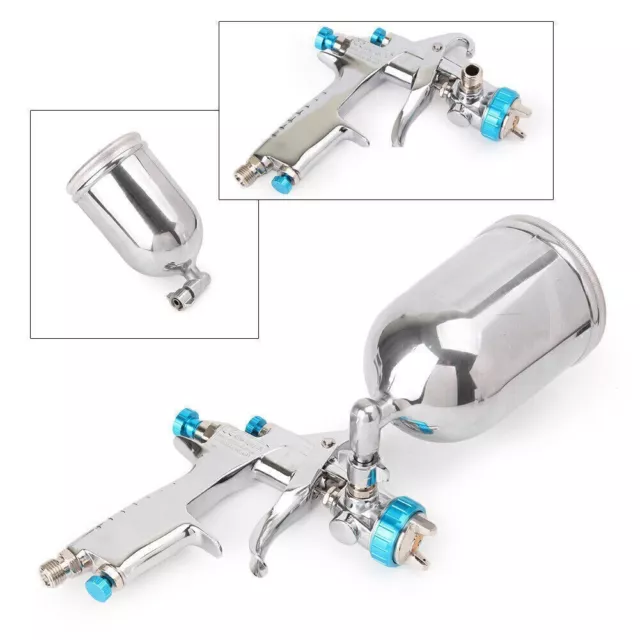 Air Gravity Spray Gun Pro Pneumatic Paint Gun 1.0/1.3/1.5/1.8mm Nozzle 3