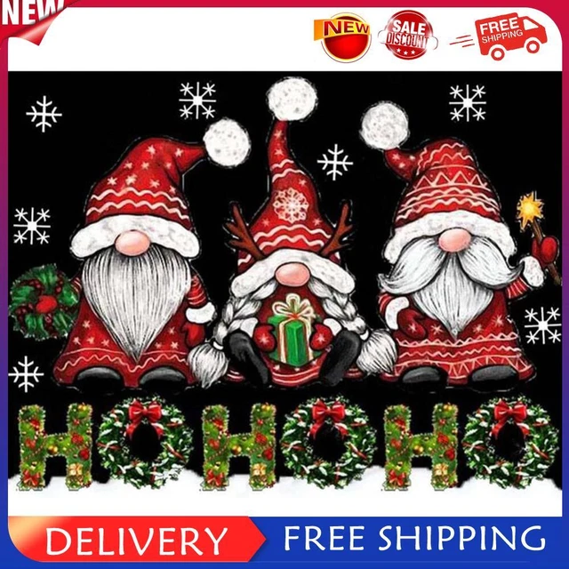 5D DIY Full Round Drill Diamond Painting Kit Christmas Dwarf Drawing Ornament