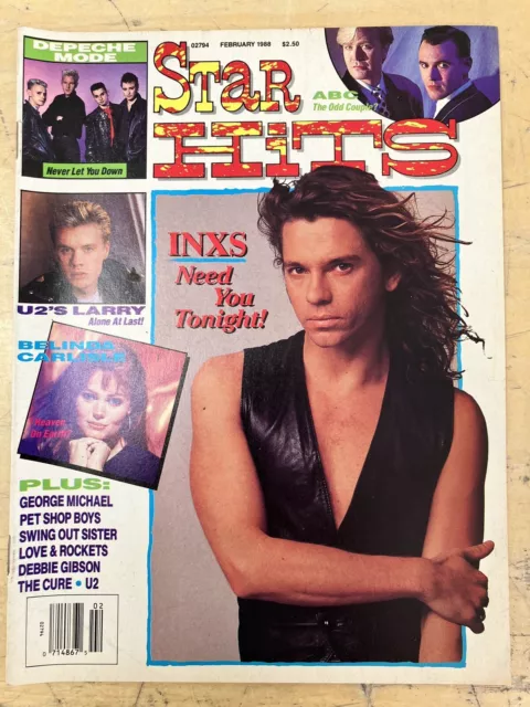 SMASH HITS orig February 1988 magazine INXS DEPECHE MODE U2 ABC BELINDA CARLISLE