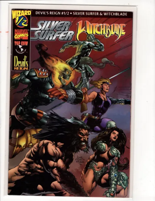 Silver Surfer Witchblade 1/2 1997 Marvel Wizard  with COA & OTHER WITCHBLADES