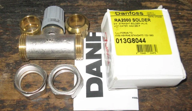 Danfoss 013G8044 3/4" Valve, Straight Solder Valve 210456