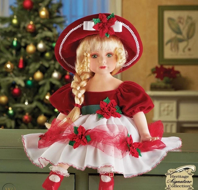 Sitting Isabella Porcelain Doll Heritage Signature Collection IOB  11" VTG