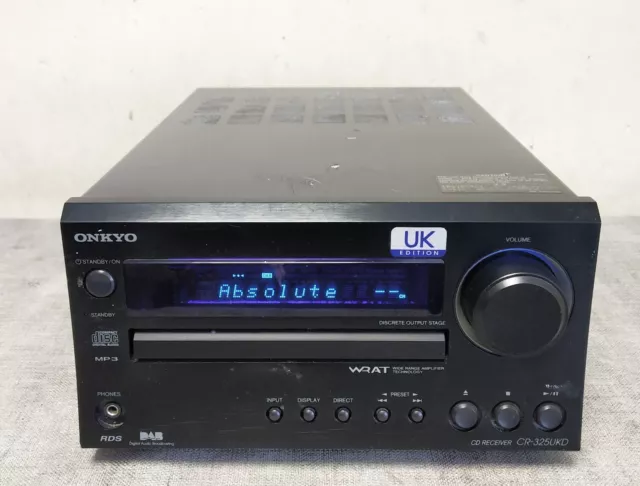 Onkyo CR-325UKD Micro Hi-Fi System CD Receiver DAB/FM Tuner CD PLAYER FAULTY