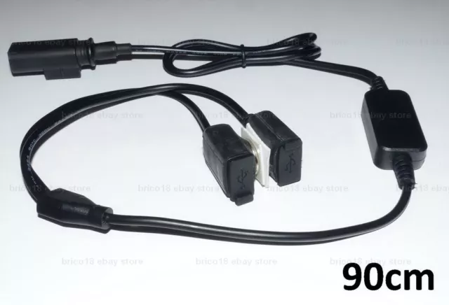 BMW R1200 R1250 RS RT GS S1000 F850 - Kit x2 USB 090cm Neodyme via 83300413585