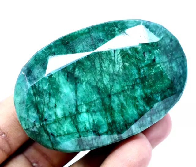 617.0 Ct Natural Huge Green Emerald Earth-Mined Certified Museum Use Gemstone