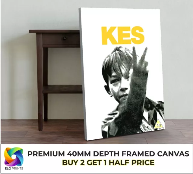 Kes Classic Vintage Movie Large CANVAS Art Print Gift Multiple Sizes