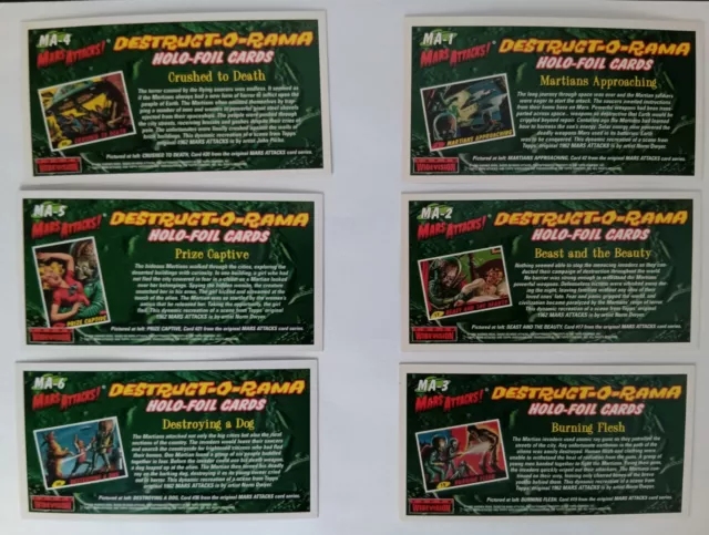 Mars Attacks Movie - Topps 1996 - complete set with Foil Inserts plus 3