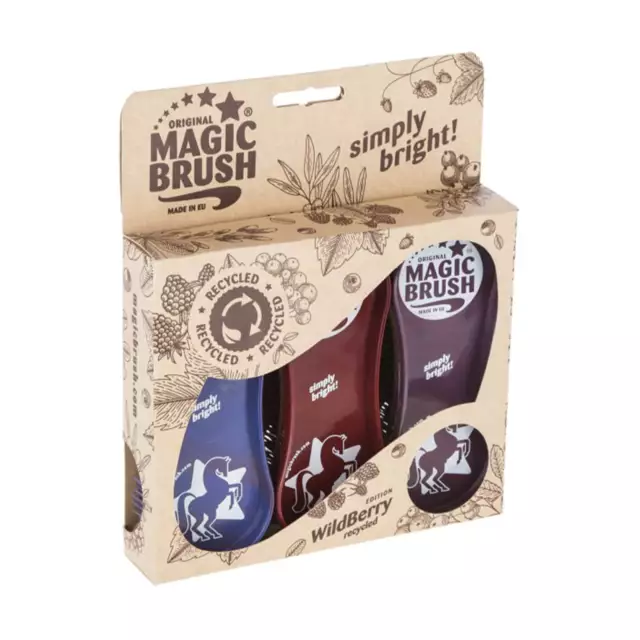 Magic Brush Wildberry Pferdebürsten Set Wildberry Recycled