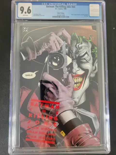 Batman The Killing Joke Cgc 9.6 Graded Dc Comics Alan Moore! Rare 9Th Printing!