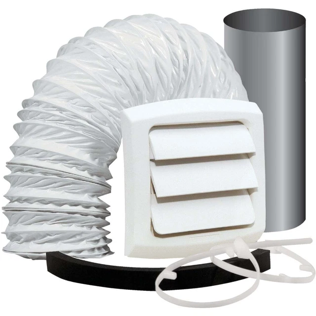 Dundas Jafine 3 In. to 4 In. Exhaust Bath Fan Vent Kit (5-Piece) EXWTZW Pack of