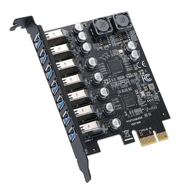 PCIE TO USB 3.2 7Port Expansion Card Internal USB PCI Express Hub