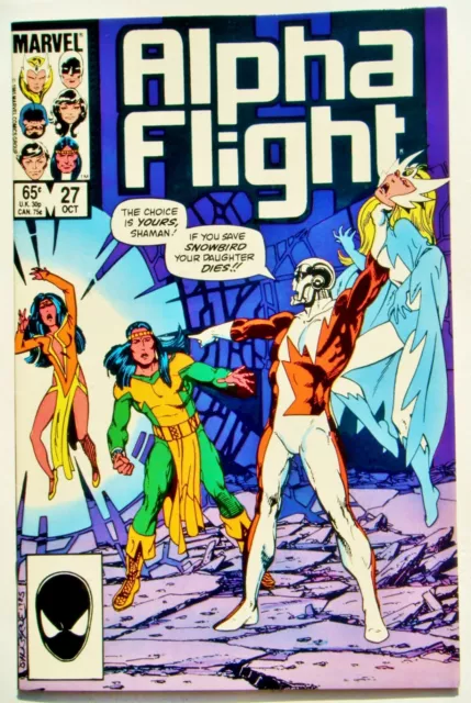 Alpha Flight #27 (Oct. 85') NM- (9.2) vs Dark Gaurdian/ Omega Flight/ Byrne Art