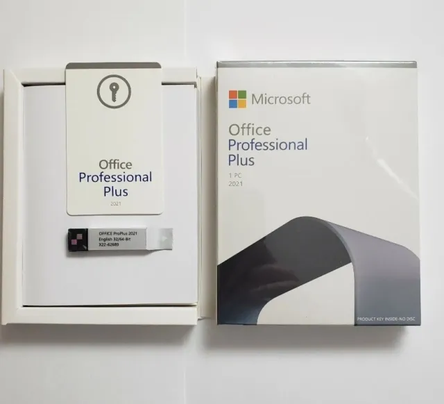 Paquete flash USB y llave de activación Microsoft Office 2021 Pro Professional Plus