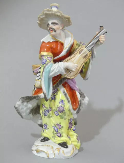 ⚔ Malabar mit Mandoline Meissen Figur 67035 - 1. Wahl TOP - H.18,2cm NP 6.780,-€