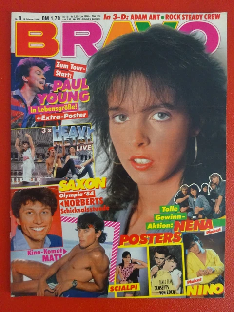 ORIG BRAVO AUSGABE NR.8 1984 / NENA - Nino de Angelo - Der Traumboy