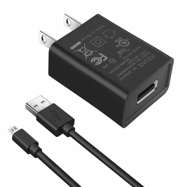Kindle Fire Fast Charger, [Ul Listed] Hzone Ac Adapter 2A Rapid Charger With 5.0