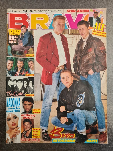BRAVO 14/1988 Heft Komplett - Patrick Swayze, Madonna, Michael Jackson - Top!