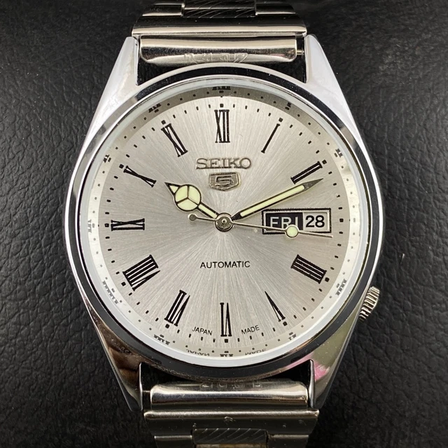 Orologio da polso Vintage Seiko 5 Automatico 17 Gioielli Cal.6309A Data Giorno Uomo SW05