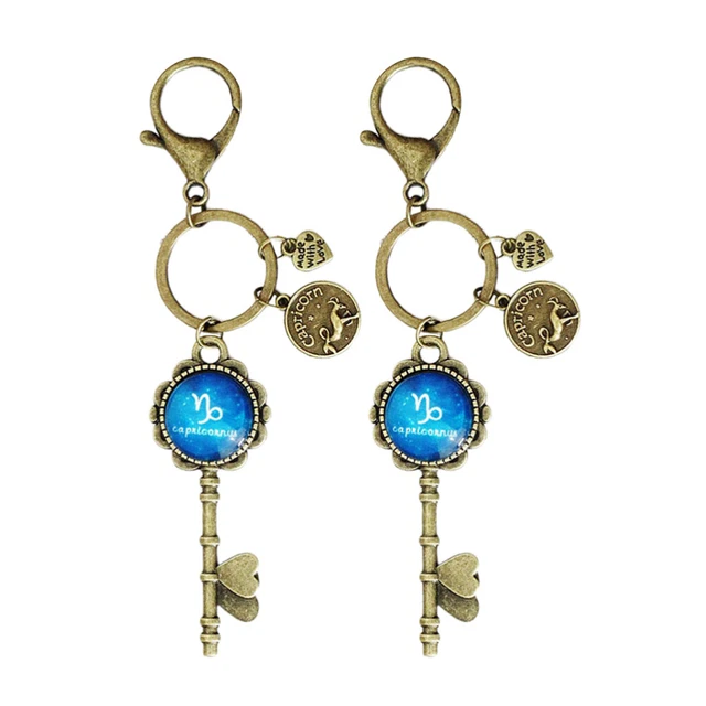 2 Pcs Hanging Keychains Pendant DIY Key Chain Accessories Luminous