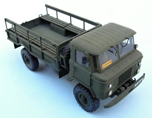 GAZ-66 camion dell'esercito sovietico, scala 1/35, modello in plastica fatto a mano