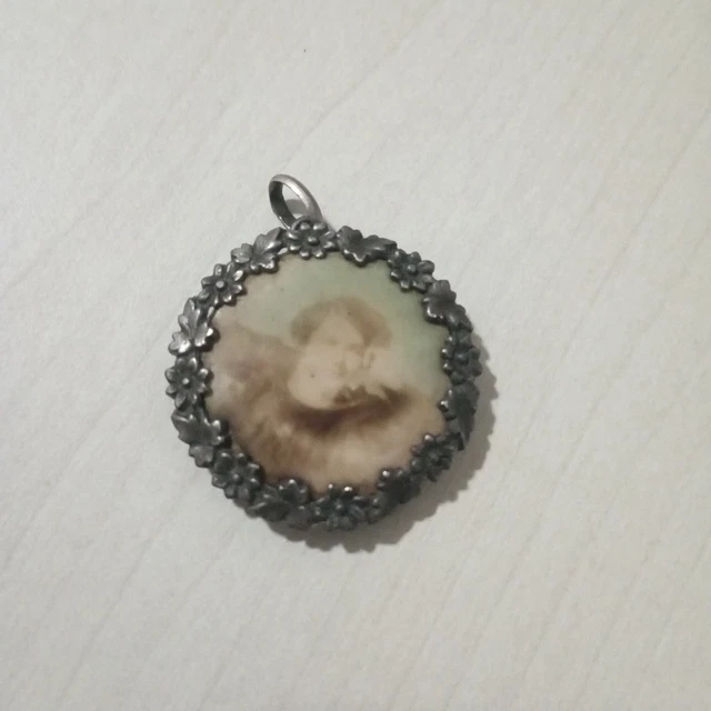 Broche Ancienne Porte-photos Reliquaire - Motifs Monuments Parisiens, Bijou Vintage Superbe