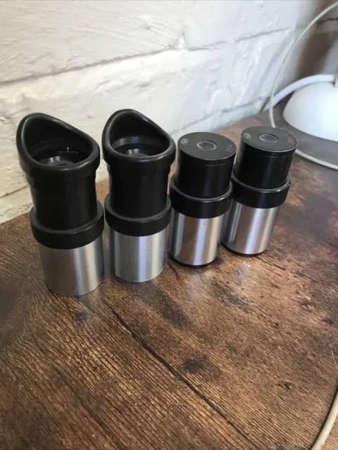 Vintage Carl Zeiss Jena 25x And 6.3x Microscope Lenses