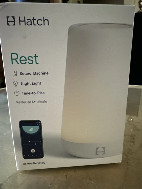 Hatch Rest Baby Sound Machine Night Light Time-to-Rise Audio Monitor White Noise