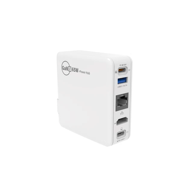 5-in-1 USB C HDMI Adapter 65W Fast Charger Dock Station With Power Cable