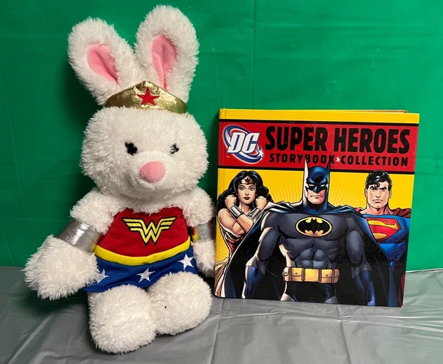 Wonder Woman Plush Bunny  & Super Hero Storybook Collection