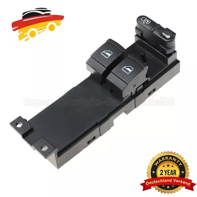 Fensterheberschalter für VW Golf 4 1J Passat Seat Leon Skoda Fabia I Vorne Links