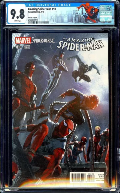 Amazing Spider-Man #10 CGC 9.8 (2015) 1st App Spider-Punk! 1:25 Dell'Otto! L@@K!