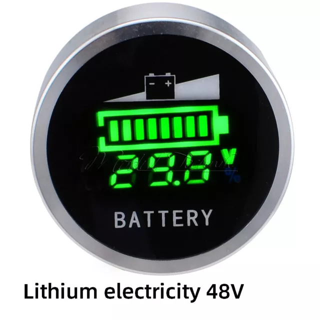 DC6-120V Lead Acid Battery Indicator Lithium Battery Capacity Digital LED Tester 3