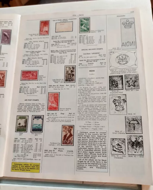 India Stamp Catalogue Pages 239-365