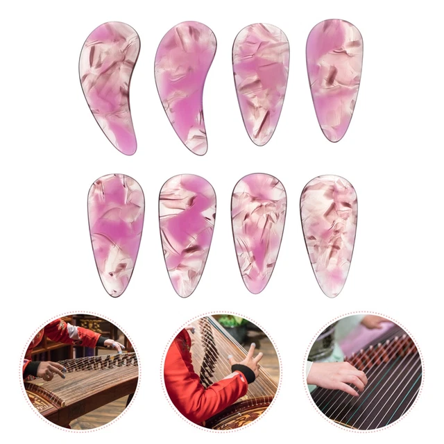 8 pz unghie Guzheng polimero bambino sintonizzatore chitarra accessori chitarra
