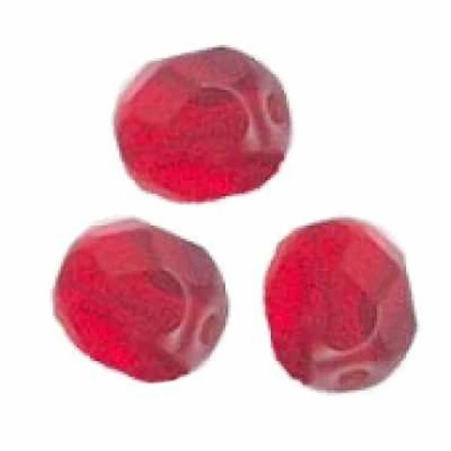 10 PERLES FACETTES DE BOHEME  10 mm  LIGHT SIAM